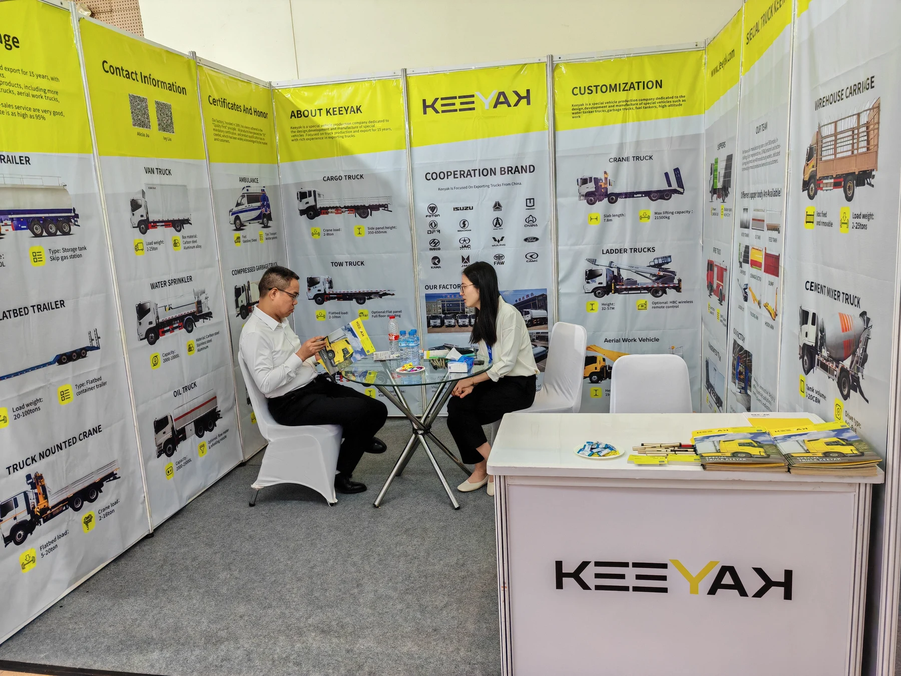 Original company photograph of the KEEYAK stand at INAPA Indonesia in May 2024