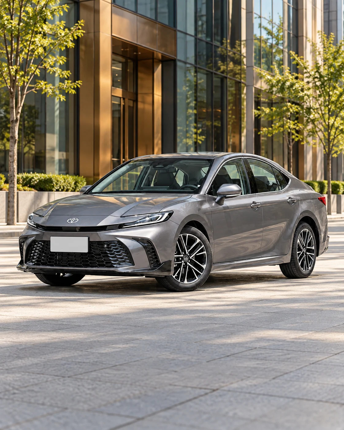 Toyota Camry, AI-edited model scene