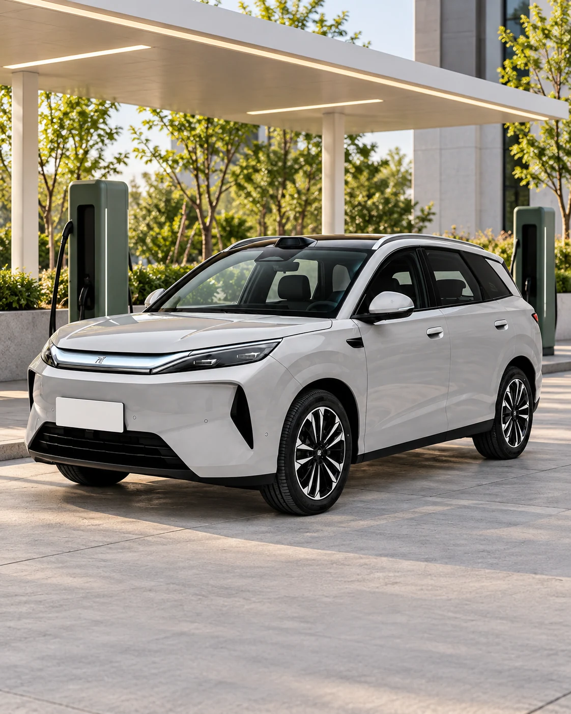 BYD Yuan PLUS, AI-edited model scene